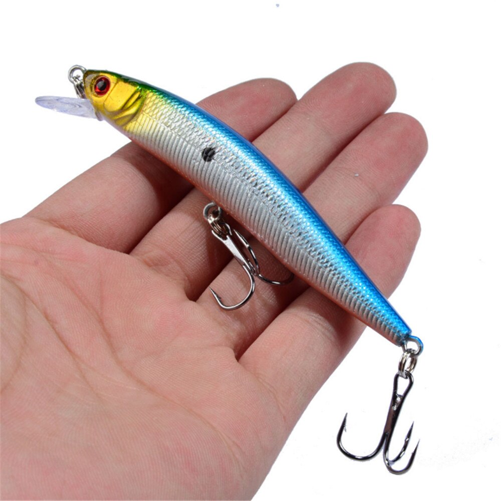 1pcs 8.2g 10cm 10 Colors Hard Bait Minnow Fishing lures Peche Bass Trolling Artificial Hard Bait Crankbait Carp Fishing Tackle