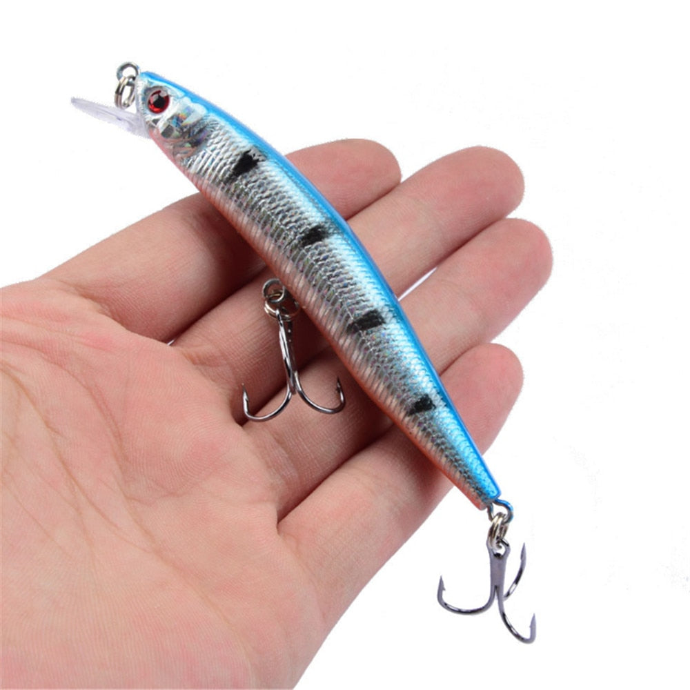 1pcs 8.2g 10cm 10 Colors Hard Bait Minnow Fishing lures Peche Bass Trolling Artificial Hard Bait Crankbait Carp Fishing Tackle