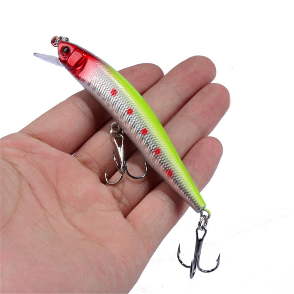 1pcs 8.2g 10cm 10 Colors Hard Bait Minnow Fishing lures Peche Bass Trolling Artificial Hard Bait Crankbait Carp Fishing Tackle