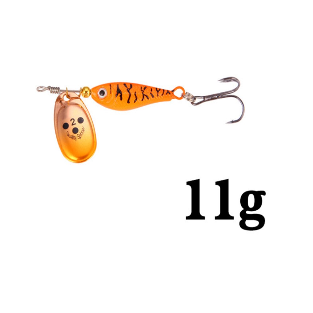 1pcs Rotating Metal Spinner Fishing Lures 11g 15g 20g  Sequins Iscas Artificial Hard Bait Crap Bass Pike Fishing Tackle
