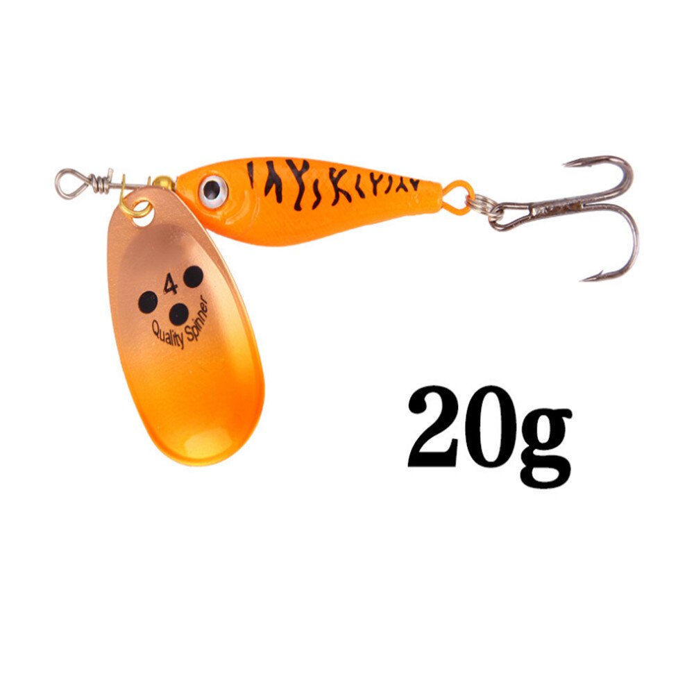 1pcs Rotating Metal Spinner Fishing Lures 11g 15g 20g  Sequins Iscas Artificial Hard Bait Crap Bass Pike Fishing Tackle