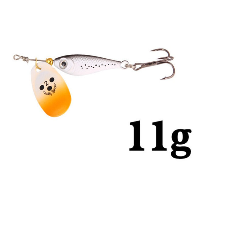 1pcs Rotating Metal Spinner Fishing Lures 11g 15g 20g  Sequins Iscas Artificial Hard Bait Crap Bass Pike Fishing Tackle