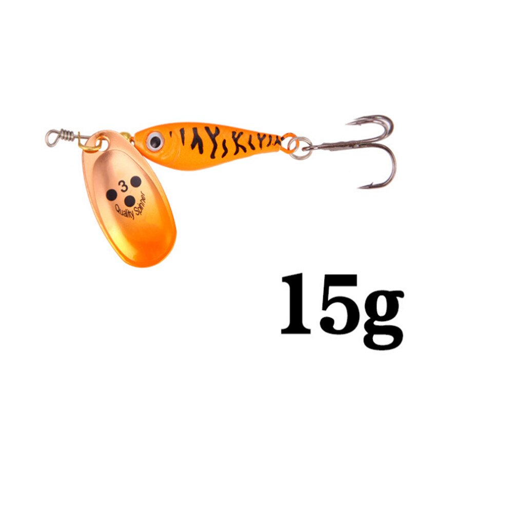 1pcs Rotating Metal Spinner Fishing Lures 11g 15g 20g  Sequins Iscas Artificial Hard Bait Crap Bass Pike Fishing Tackle