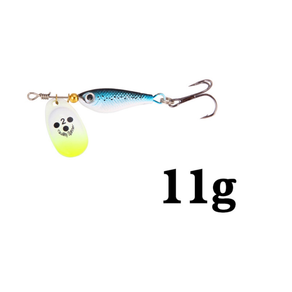 1pcs Rotating Metal Spinner Fishing Lures 11g 15g 20g  Sequins Iscas Artificial Hard Bait Crap Bass Pike Fishing Tackle