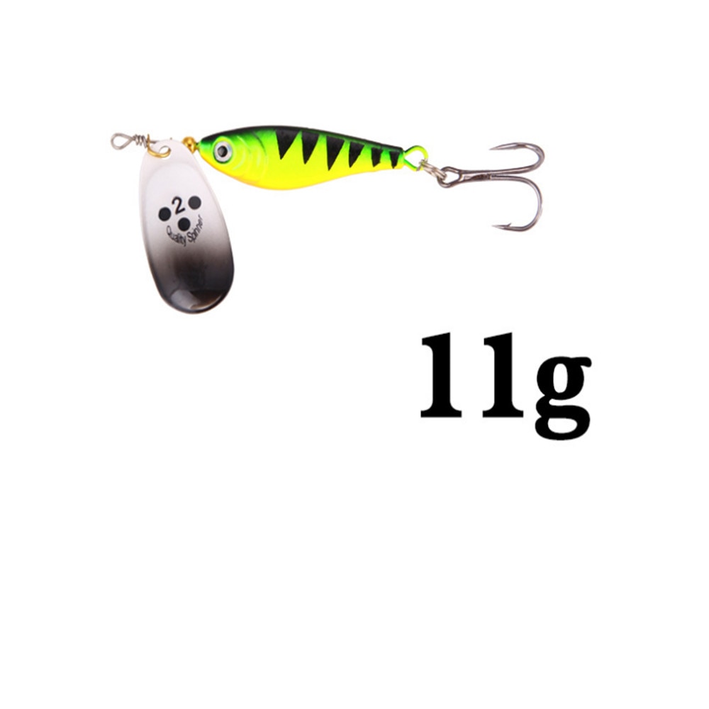 1pcs Rotating Metal Spinner Fishing Lures 11g 15g 20g  Sequins Iscas Artificial Hard Bait Crap Bass Pike Fishing Tackle