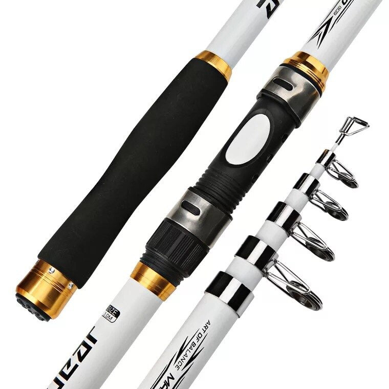2.1M -3.6M Carp Fishing Rod feeder Hard FRP Carbon Fiber Telescopic Fishing Rod Fishing Pole