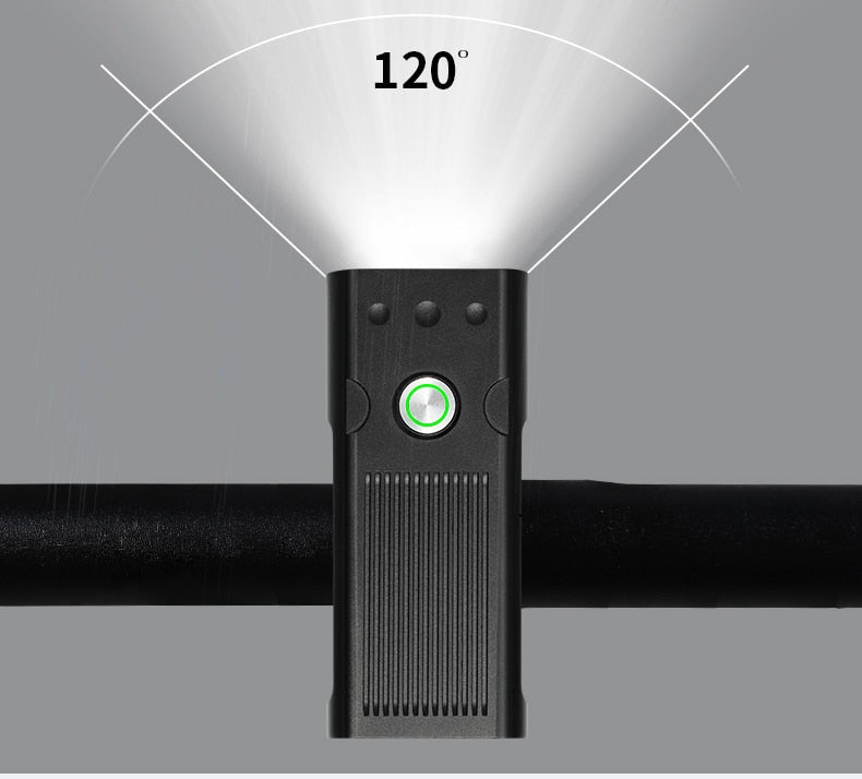20000Lums Bicycle Light L2/T6 USB Rechargeable 5200mAh Bike Light IPX5 Waterproof LED Headlight