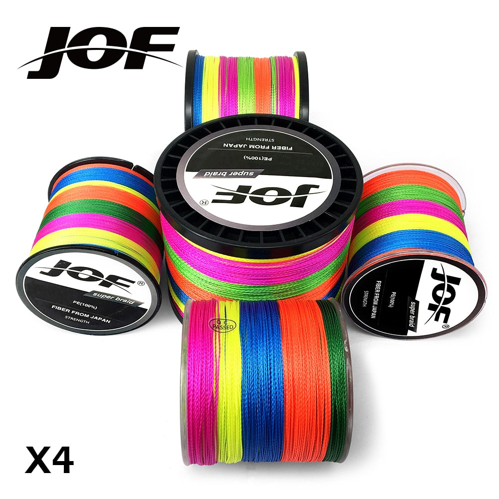 2018 JOF 300m 500m 1000m 10LB - 80LB PE Multifilament 4 Strands Braid Line Ocean Fishing Super