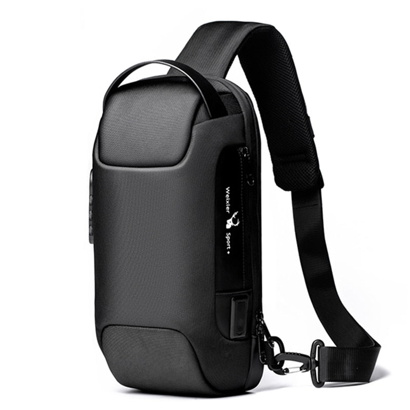 2020 Men's Waterproof Oxford Multifunction Crossbody Bag Anti-theft Shoulder Bags Short Trip