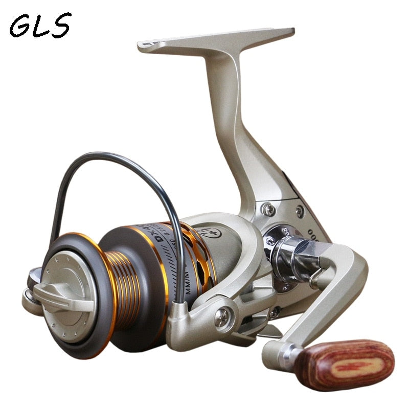 Fishing coil Wooden handshake 12+ 1BB Spinning Fishing Reel Professional Metal Left/Right Hand  Fishing Reel Wheels