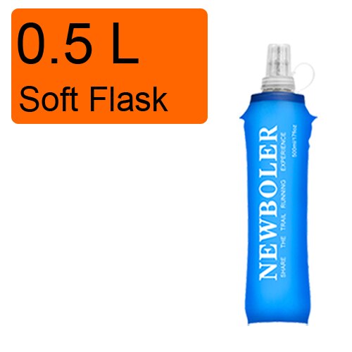 250ml 500ml Soft Flask Folding Collapsible Water Bottle TPU Free For Running Hydration Pack