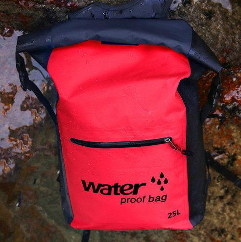 25L Outdoor Waterproof Swimming Bag Backpack Bucket Dry Sack Storage Bag Rafting Sports Kayaking