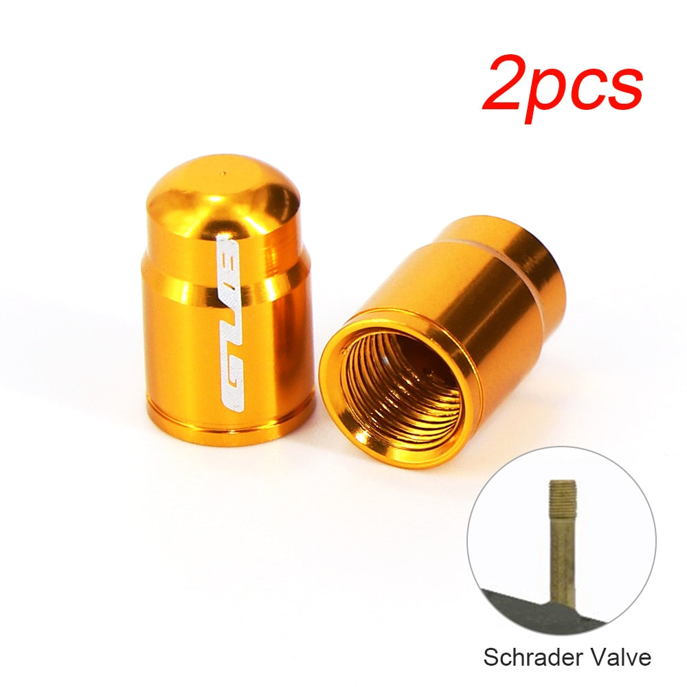 2pcs Aluminum Bicycle Tire Valve Cap Ultralight Mountain Road Bike Tyre Cap Schrader/Presta Tire