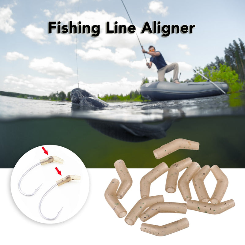 30 / 50 / 100 PCS Fishing Line Aligner Anti-tangle Hook Sleeves Bent Hook Aligner Carp Fishing Tackle Boxes Tools