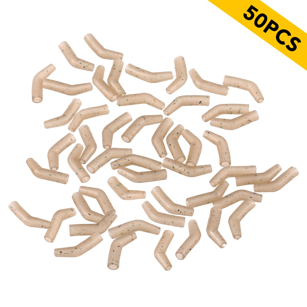 30 / 50 / 100 PCS Fishing Line Aligner Anti-tangle Hook Sleeves Bent Hook Aligner Carp Fishing Tackle Boxes Tools