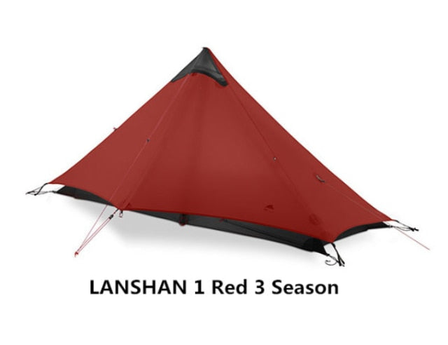 Lanshan 2 Rodless Tent 2 Person 15D Silnylon Tent Oudoor Ultralight Camping Tent 3 4 Season