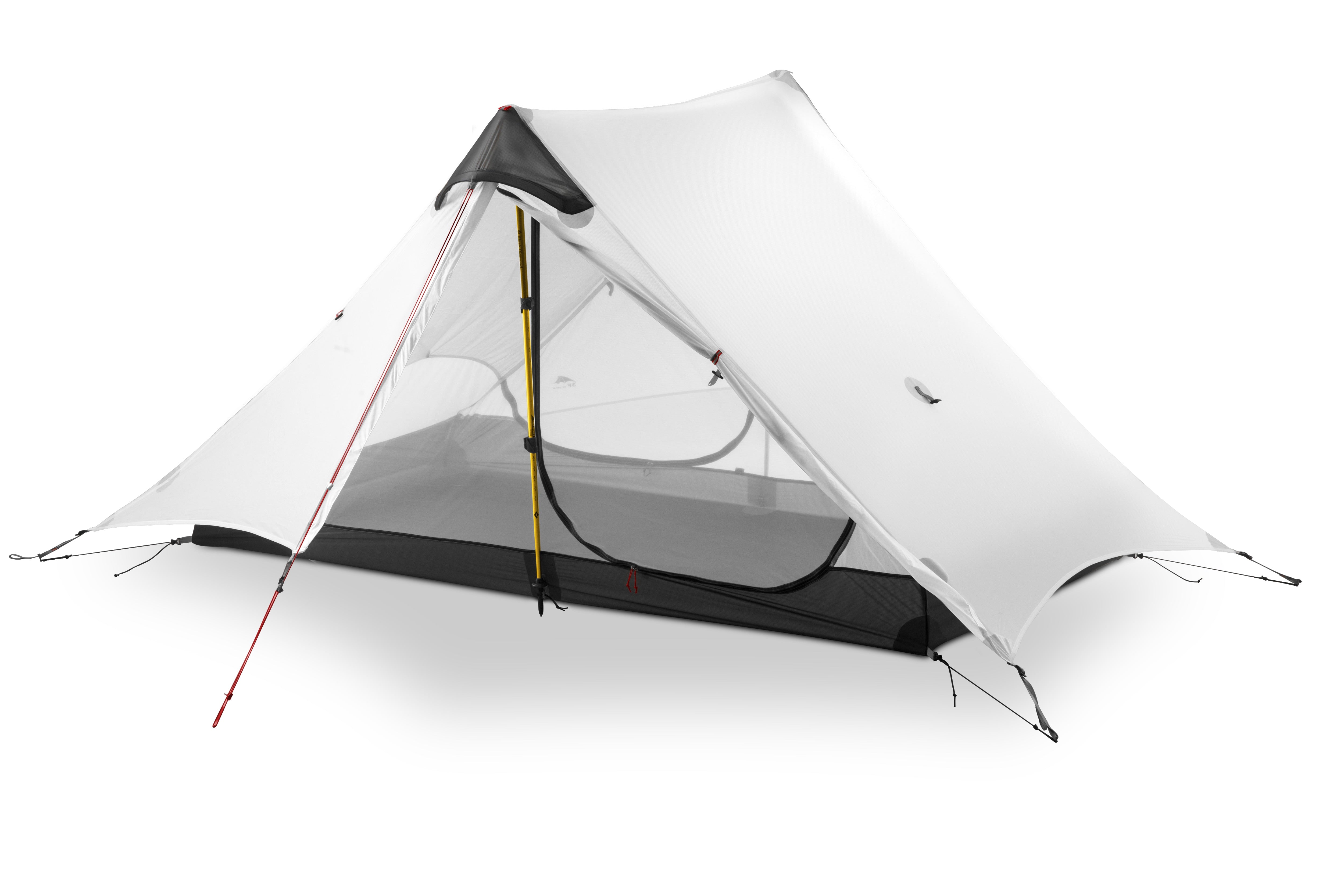 Lanshan 2 Rodless Tent 2 Person 15D Silnylon Tent Oudoor Ultralight Camping Tent 3 4 Season