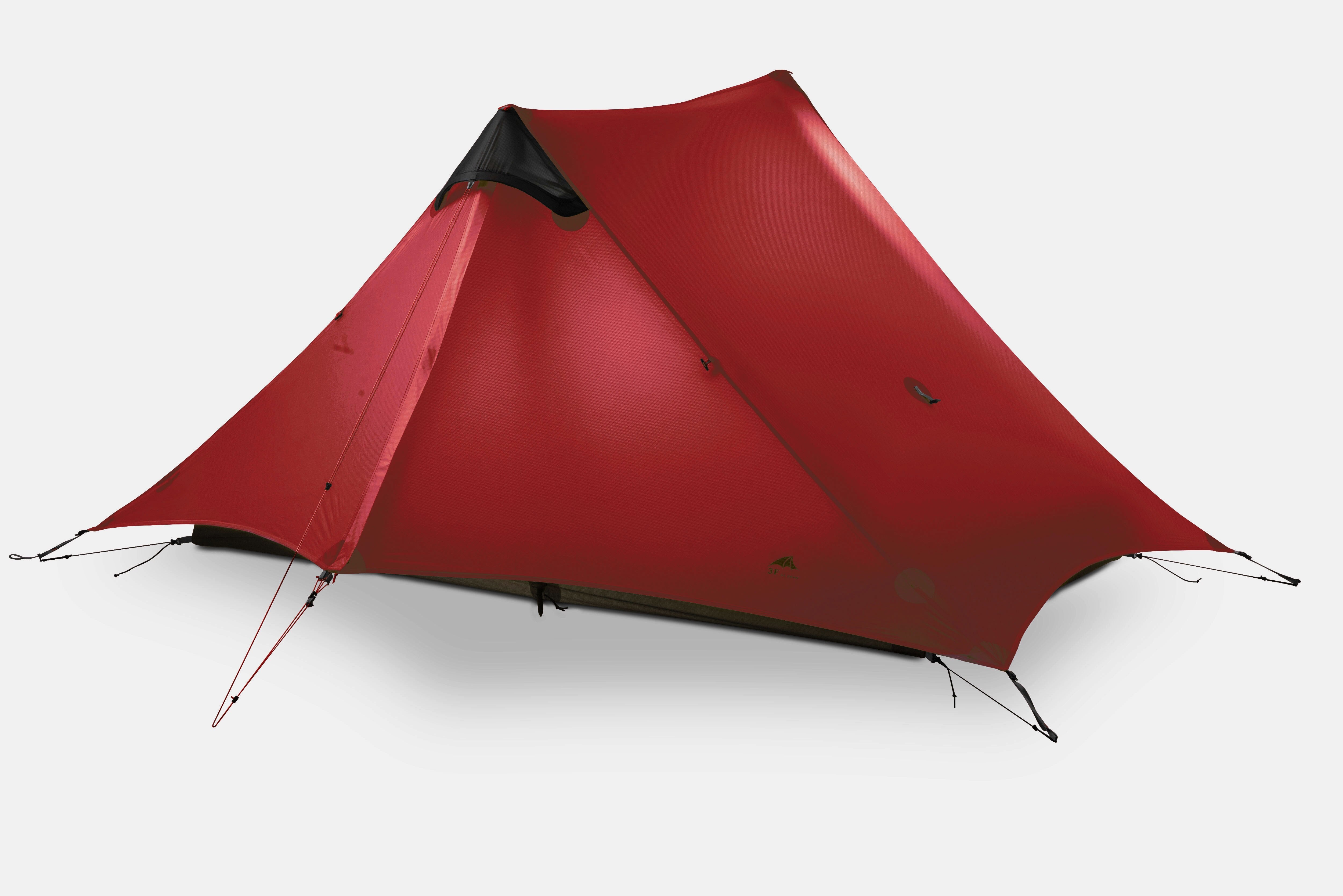 Lanshan 2 Rodless Tent 2 Person 15D Silnylon Tent Oudoor Ultralight Camping Tent 3 4 Season
