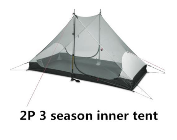 Lanshan 2 Rodless Tent 2 Person 15D Silnylon Tent Oudoor Ultralight Camping Tent 3 4 Season