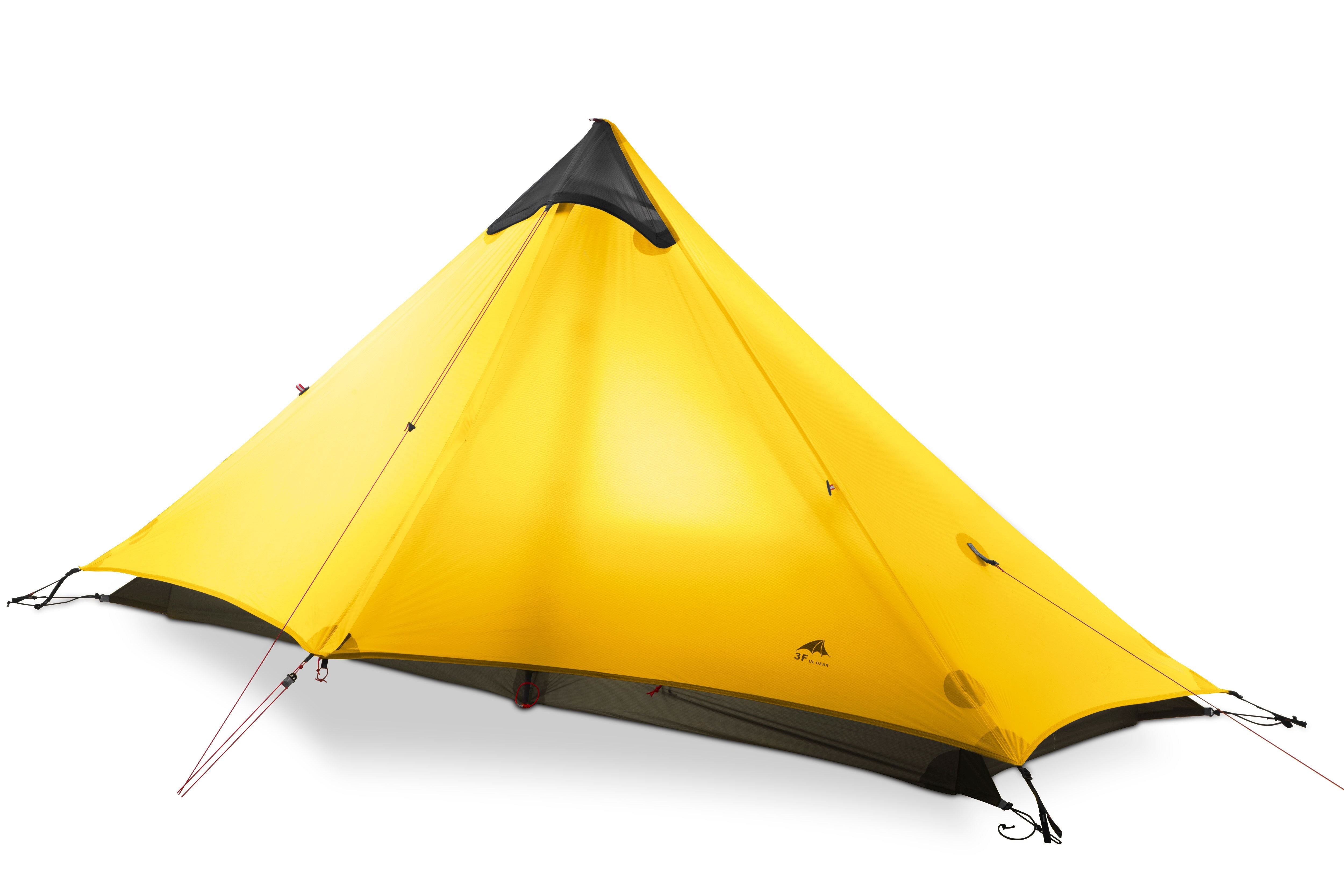 Lanshan 2 Rodless Tent 2 Person 15D Silnylon Tent Oudoor Ultralight Camping Tent 3 4 Season
