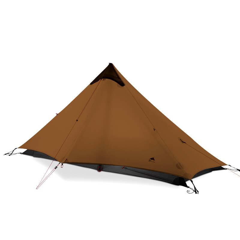 Lanshan 2 Rodless Tent 2 Person 15D Silnylon Tent Oudoor Ultralight Camping Tent 3 4 Season
