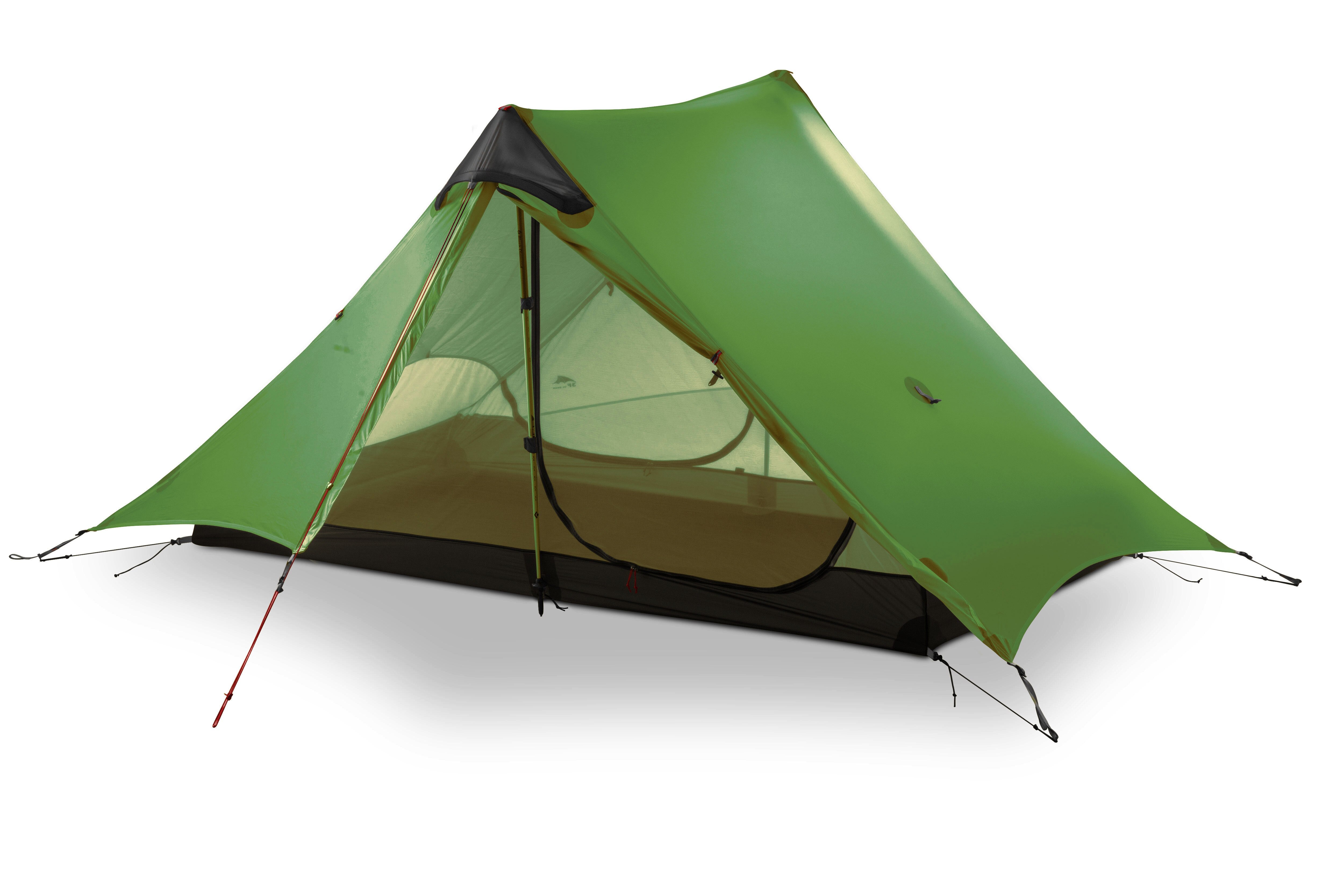 Lanshan 2 Rodless Tent 2 Person 15D Silnylon Tent Oudoor Ultralight Camping Tent 3 4 Season