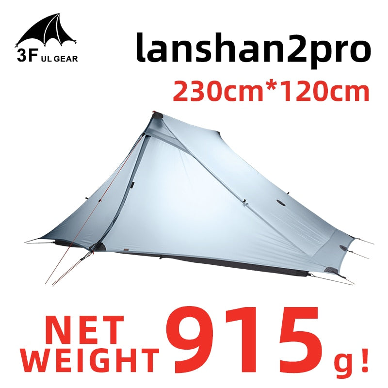 LanShan 2 Pro Tent 2 Person 3 Season Professional 20D Nylon