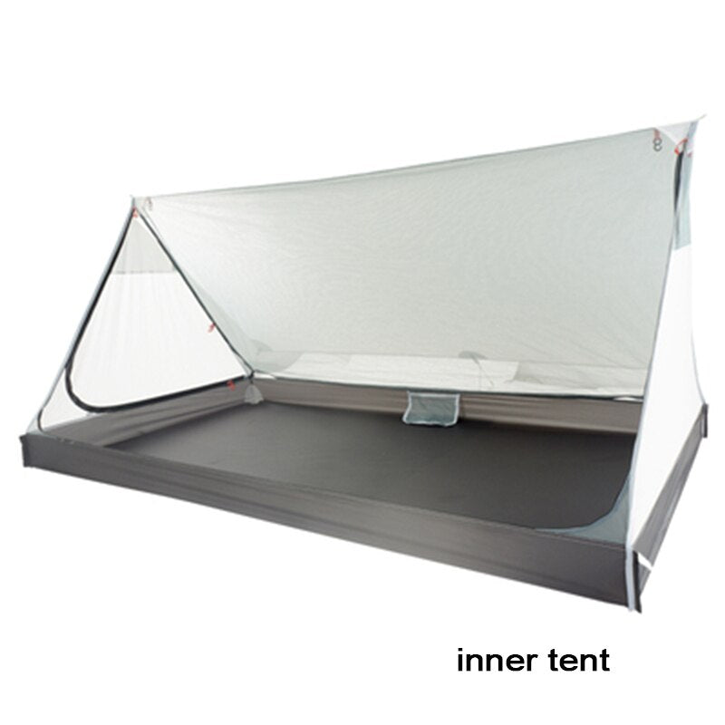 Shanjing 2 Person Ultralight 3 Season 20D Silnylon Rodless Multifunction Tent