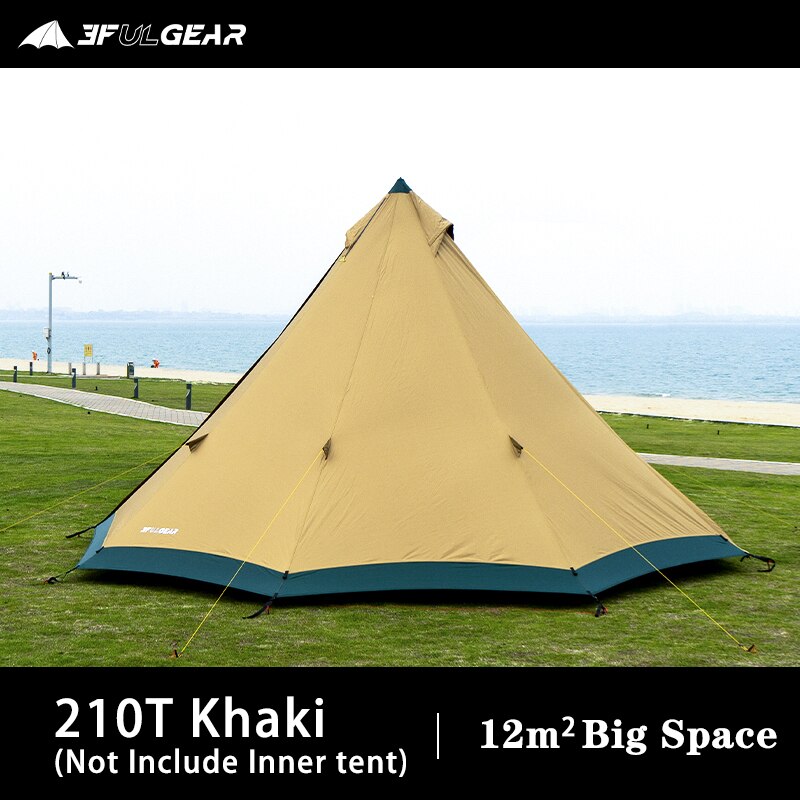 tribe tent Tribe Pyramid Tipi Tent 4-6 person Large Windproof Family Tent Waterpr
