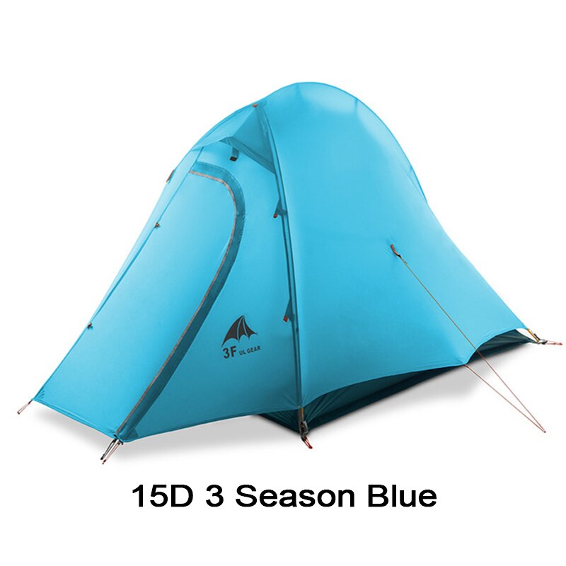 ZhengTu 2 Ultralight 15D Coated Silicon 3 or 4 Season Camping Tent 2 Person