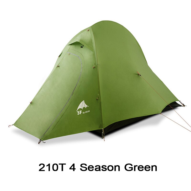 ZhengTu 2 Ultralight 15D Coated Silicon 3 or 4 Season Camping Tent 2 Person