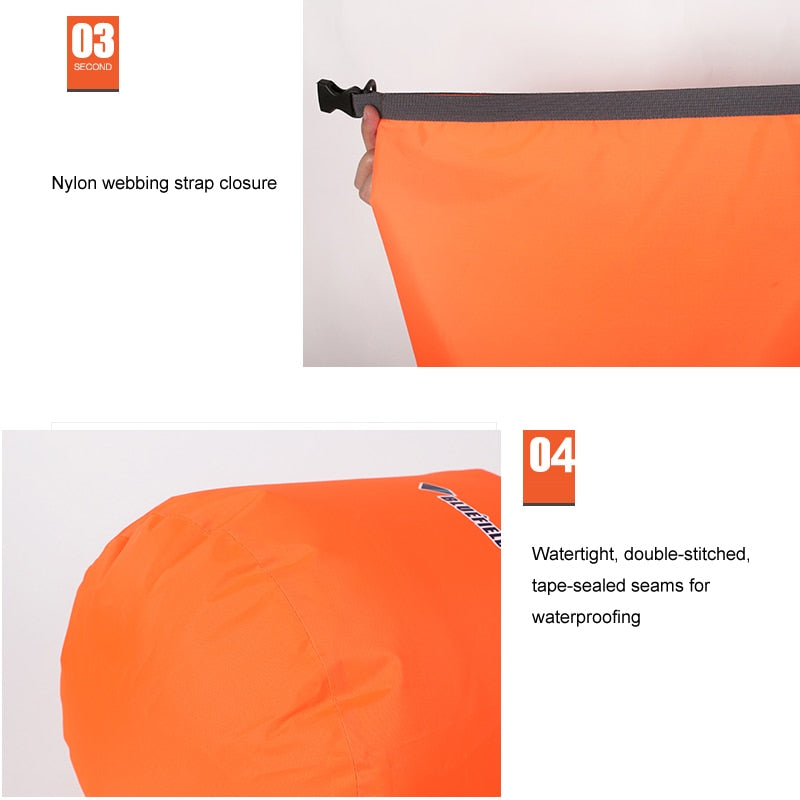 40L 70L Waterproof Dry Bag Pack Sack Swimming Rafting Kayaking River Trekking Floating Sailing