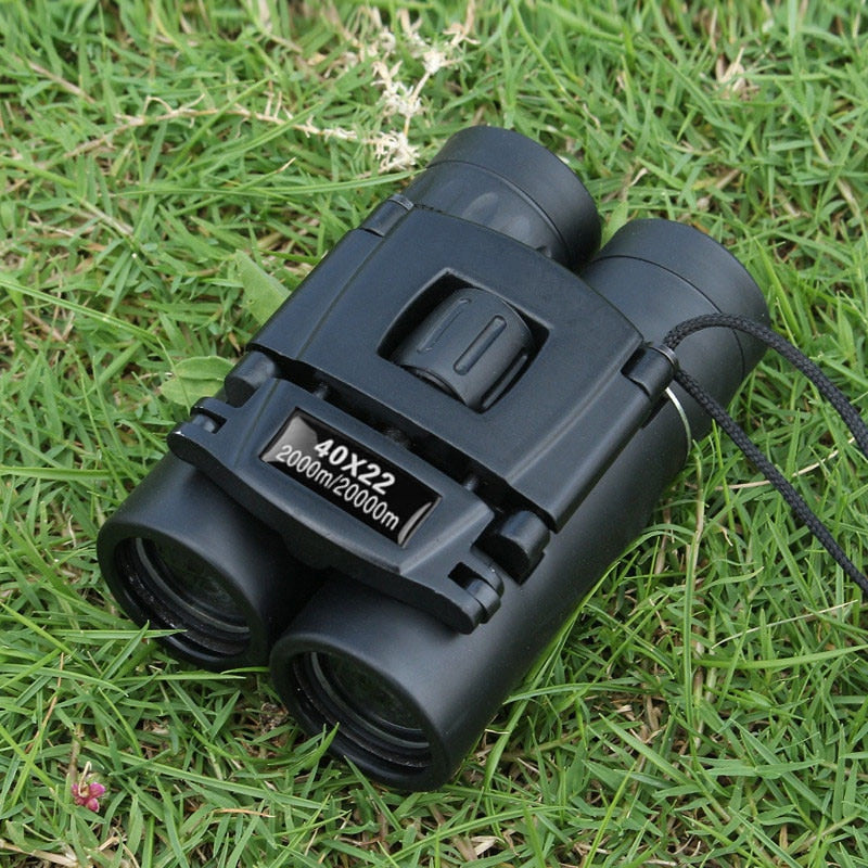 40x22 HD Powerful Binoculars 2000M Long Range Folding Mini Telescope BAK4 FMC Optics For Hunting