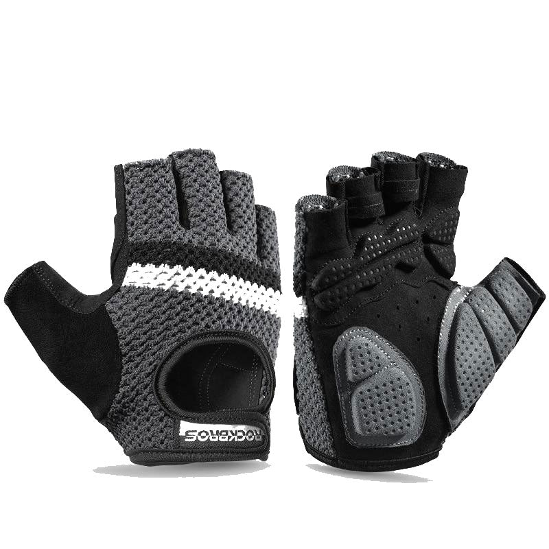 Cycling Gloves Fitness Breatahble SBR Shockproof Fingerless Gloves Moto MTB Bike Gloves