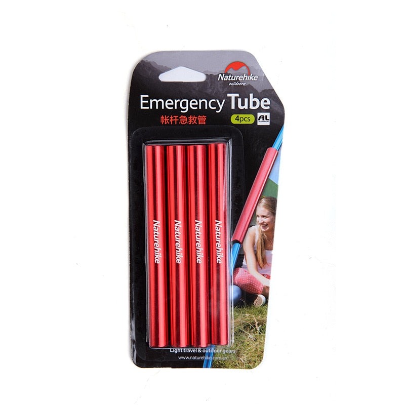 Tent Emergency Tube Tent Pole Repair Tube Single Rod Mending Pipe Lengthen 13cm