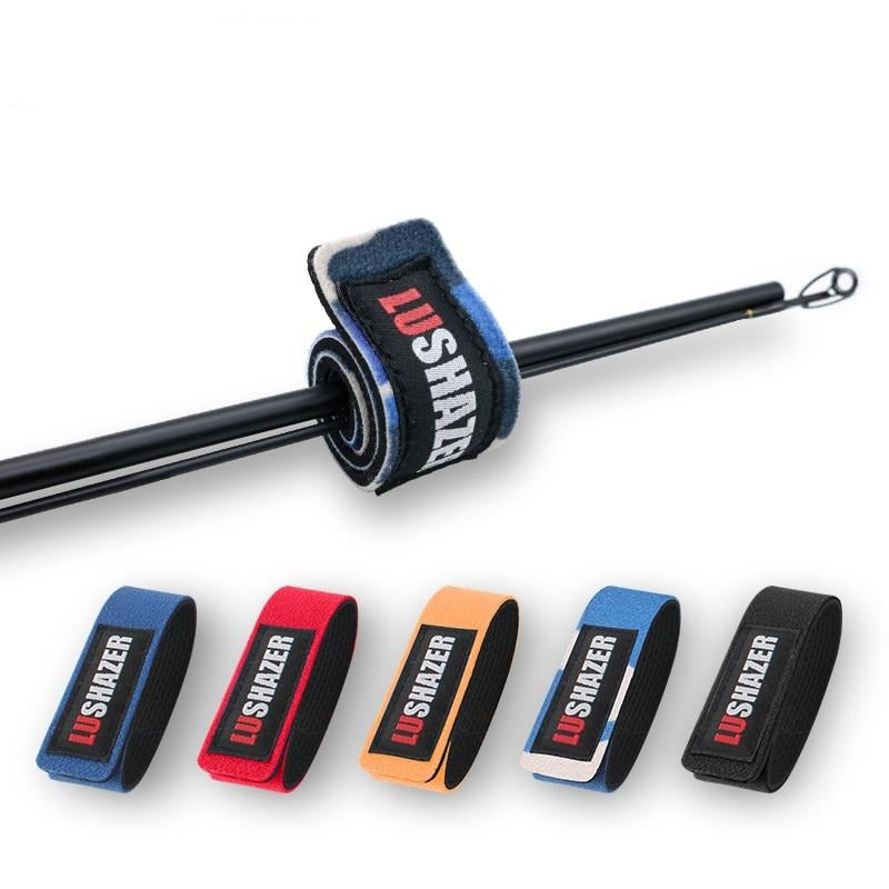 4pcs/lot LUSHAZER Fishing Rod Tie Magic Fishing Tool Cable Tie Rod Strap Belt Tie rod fishing Accessories Suspenders