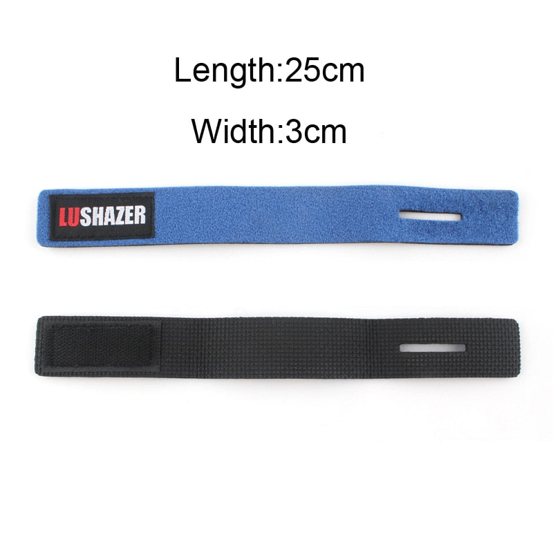 4pcs/lot LUSHAZER Fishing Rod Tie Magic Fishing Tool Cable Tie Rod Strap Belt Tie rod fishing Accessories Suspenders