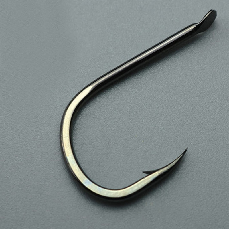 50pcs/lot Fishing Hooks Extremely Sharp High Carbon Steel Barbed 1#- 15 # Big Fish FishHooks Fishing Accessories Tackles Tools