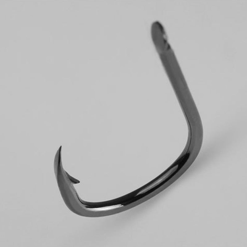 50pcs/lot Fishing Hooks Extremely Sharp High Carbon Steel Barbed 1#- 15 # Big Fish FishHooks Fishing Accessories Tackles Tools