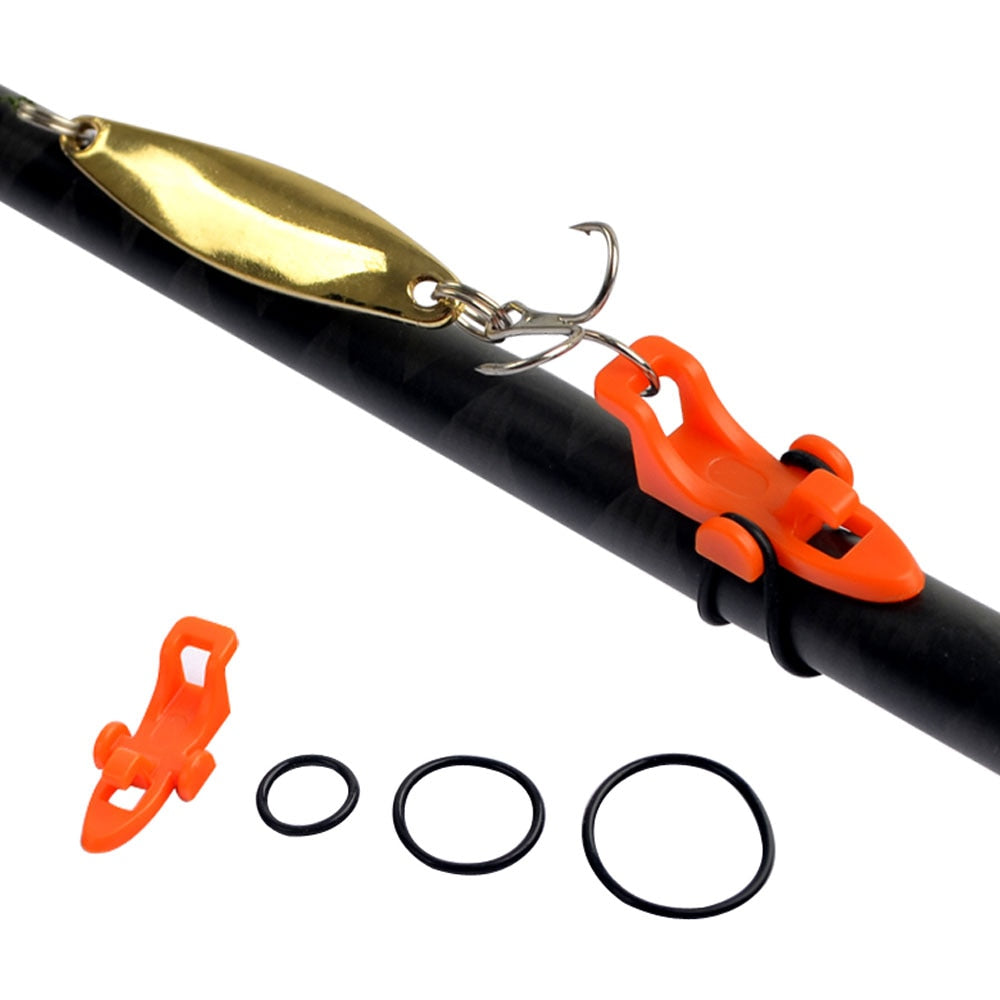 6Set/Plastic Fishing Hook Secure Keeper Holder Lure Accessories Jig Hooks Safe Keeping For Fishing Rod Tool Bait Casting