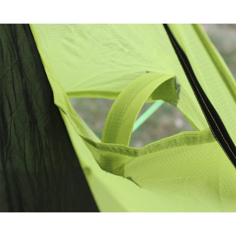 736g 15D Ultralight Two-Layer Pole-less UL Trekking Pole Pyramid Tent