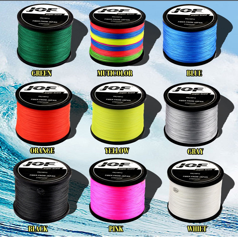 8 Strands 1000M 500M 300M 100M Multicolor Braided Fishing Line Sea Saltwater Carp Fishing Weave