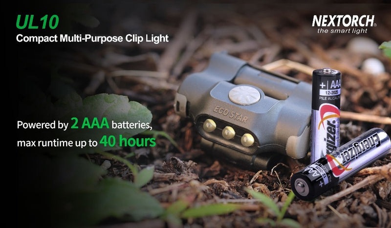 AAA Battery Clip Head Torch Led Flashlight Headlamp Waterproof LED Cap Light