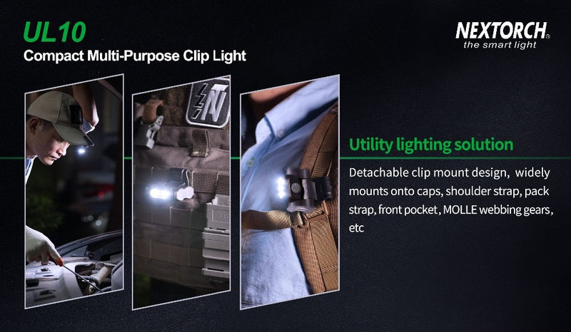 AAA Battery Clip Head Torch Led Flashlight Headlamp Waterproof LED Cap Light
