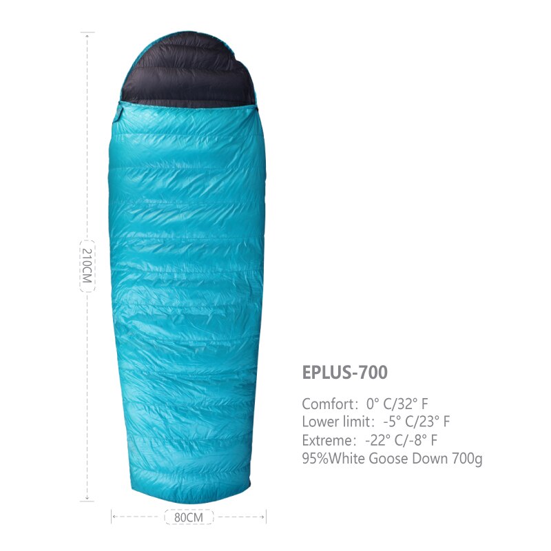 AEGISMAX Eplus400-1000 Series 800FP Goose Down Sleeping Bag Ultralight Outdoor Camping Sleeping Bag