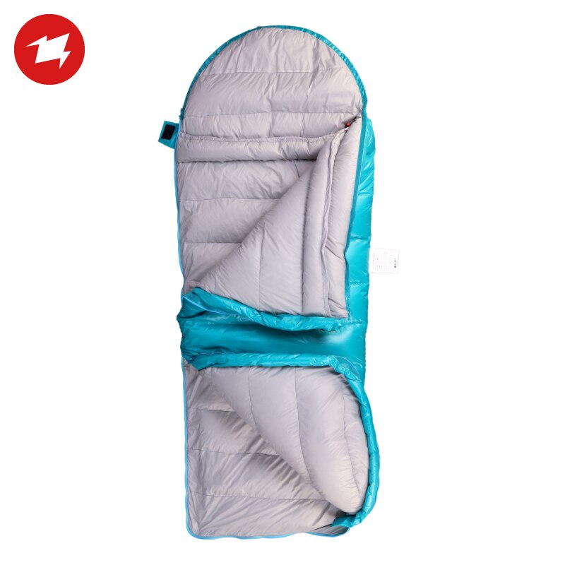 KID 400 Camping Sleeping Bag for Children Ultralight Goose Down 800FP Waterproof Warm Children's