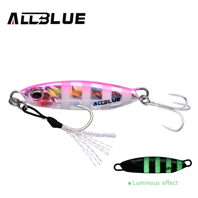 ALLBLUE New DRAGER Metal Cast Jig Spoon 15G 30G Shore Casting Jigging Lead Fish Sea Bass Fishing Lure  Artificial Bait Tackle
