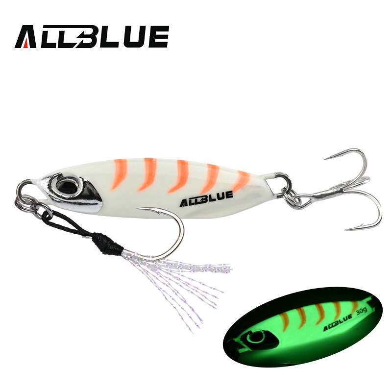 ALLBLUE New DRAGER Metal Cast Jig Spoon 15G 30G Shore Casting Jigging Lead Fish Sea Bass Fishing Lure  Artificial Bait Tackle