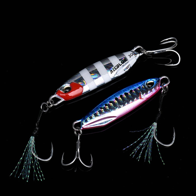 ALLBLUE New DRAGER Metal Cast Jig Spoon 15G 30G Shore Casting Jigging Lead Fish Sea Bass Fishing Lure  Artificial Bait Tackle