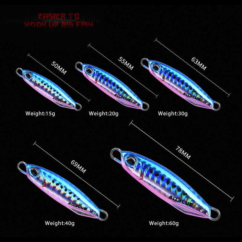 ALLBLUE New DRAGER Metal Cast Jig Spoon 15G 30G Shore Casting Jigging Lead Fish Sea Bass Fishing Lure  Artificial Bait Tackle